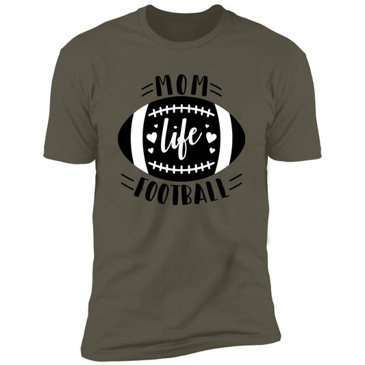 Football My Mom+-9 Life -- Premium Short Sleeve T-Shirt..