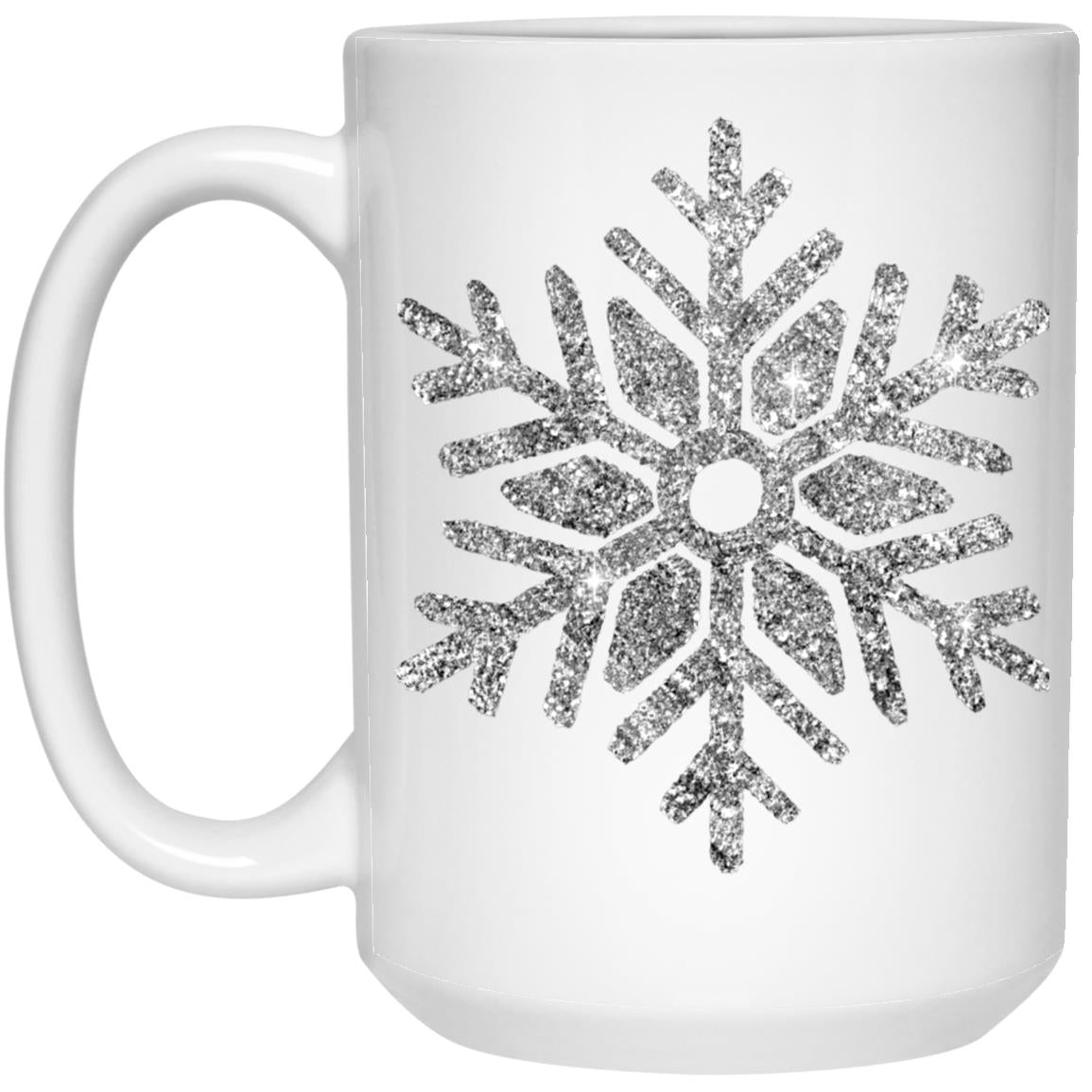 Sliver Snowflake 21504 15oz White Mug