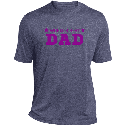 World's Best Dad -- Heather Performance Tee