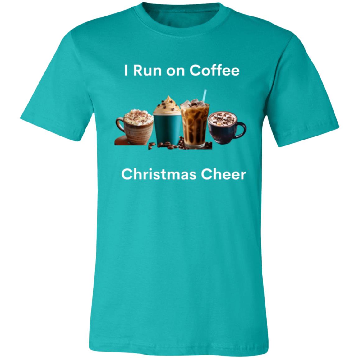 I Run on Coffee white -- Unisex Jersey Short-Sleeve T-Shirt