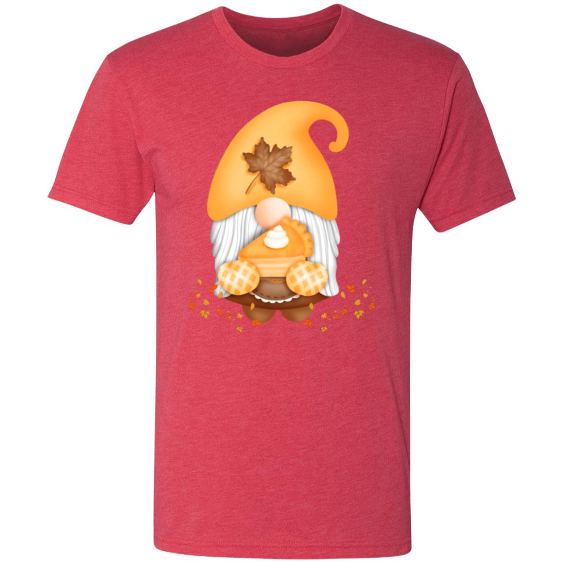 Gnome Pumpkin Pie NL6010 Men's Triblend T-Shirt