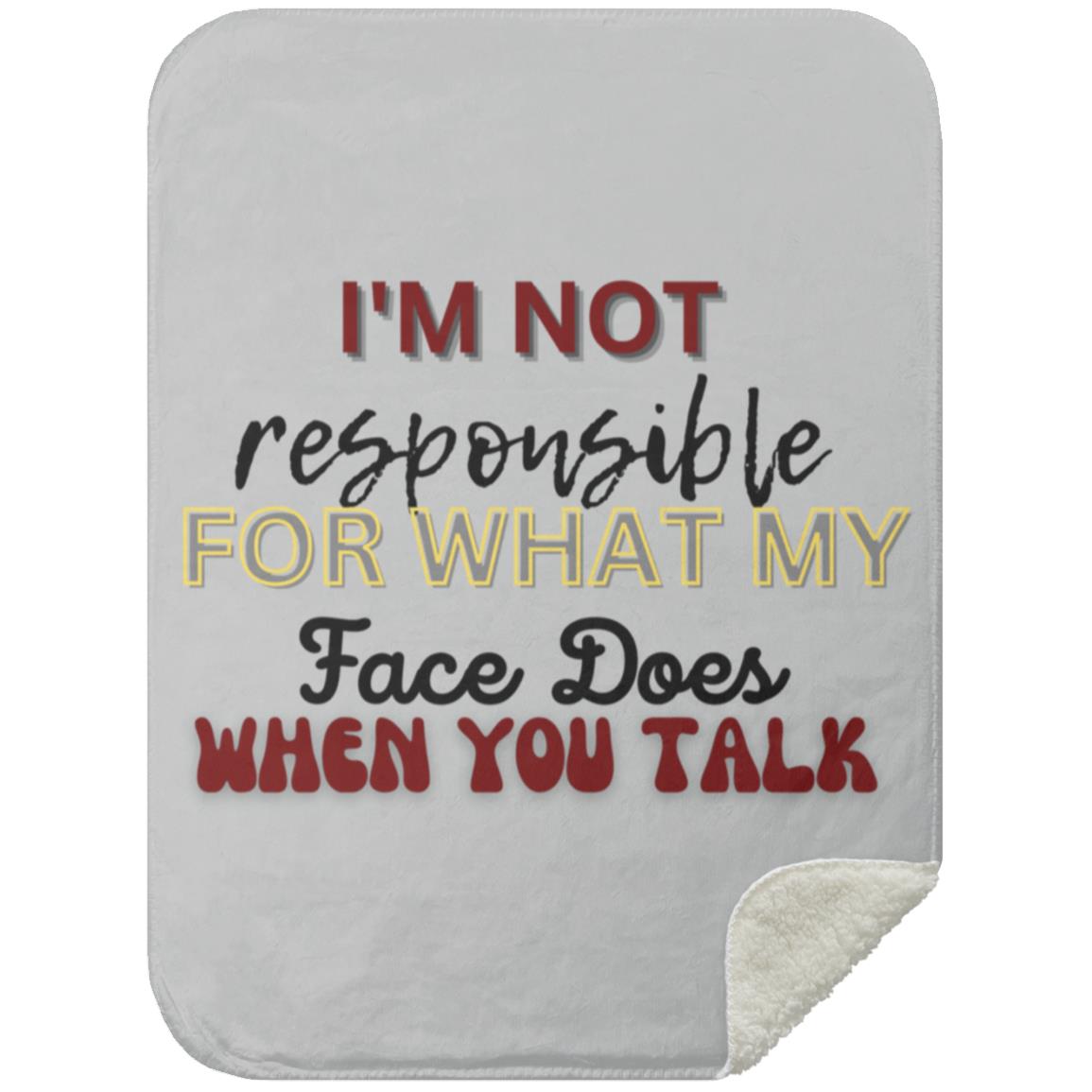 I'M NOT t-shirt MSHS Premium Sherpa Blanket 30x40