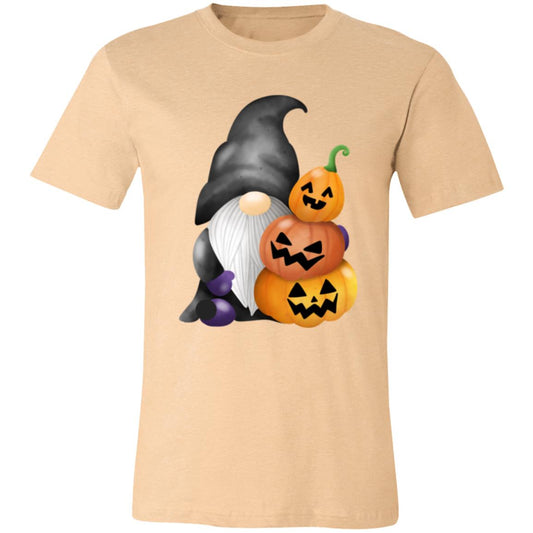 Gnome wJack o' Lanterns 3001C Unisex Jersey Short-Sleeve T-Shirt