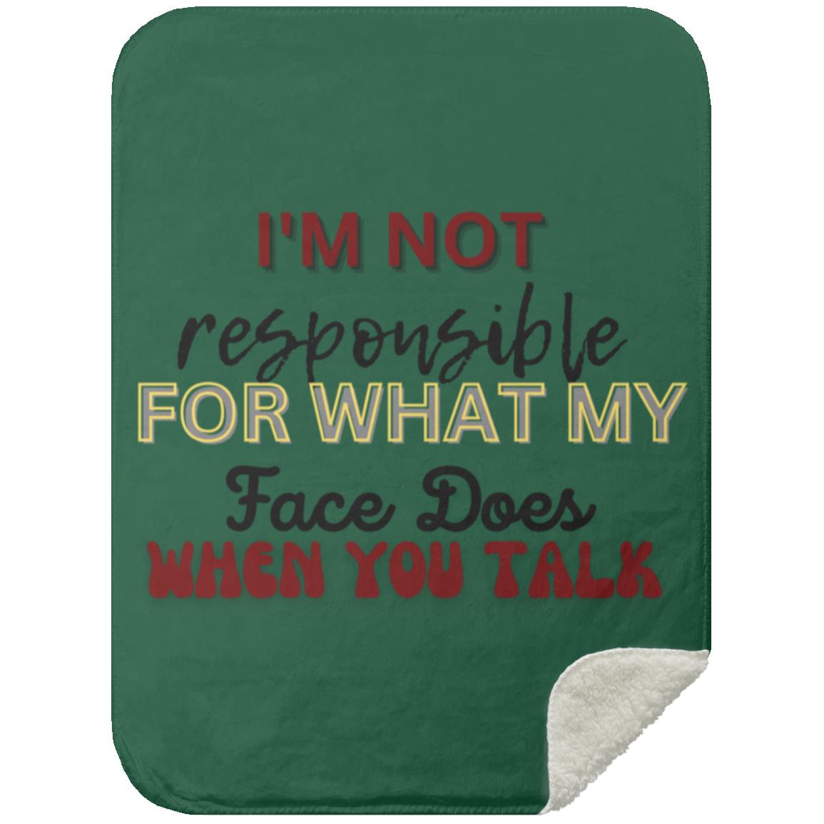 I'M NOT t-shirt MSHS Premium Sherpa Blanket 30x40