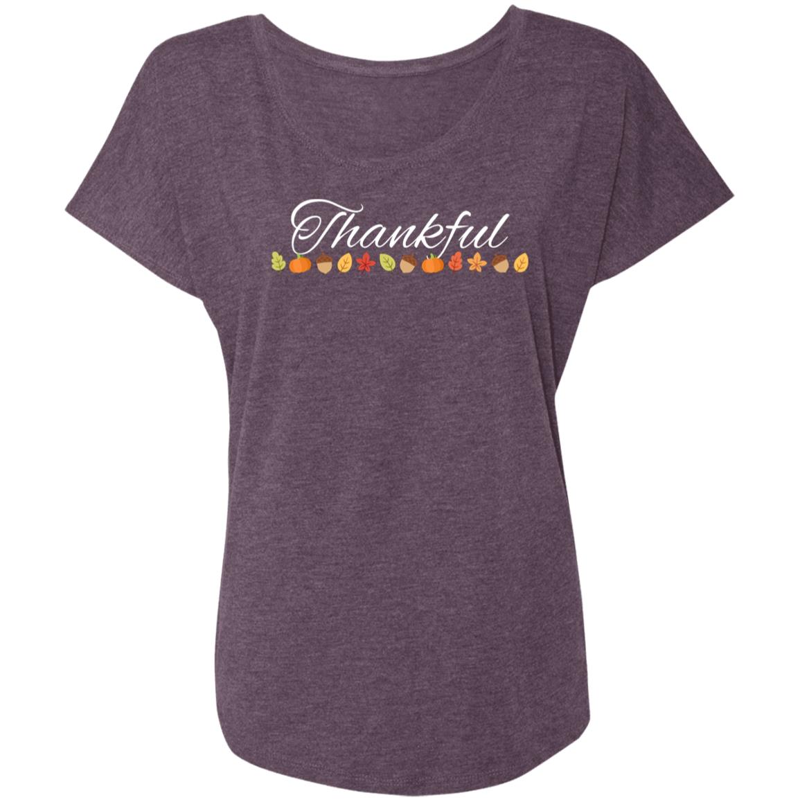 Thankful White -- Ladies' Triblend Dolman Sleeve