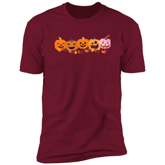 Jack 0 Lanterns in a Row CLOSEOUT -- Premium Short Sleeve Tee