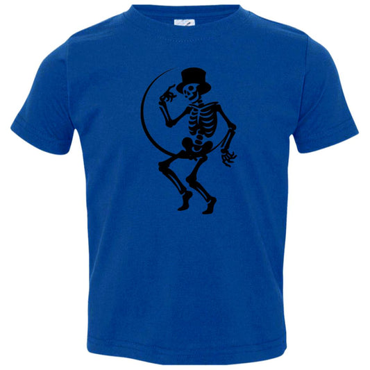 Moon and Skeleton -- Toddler Jersey T-Shirt