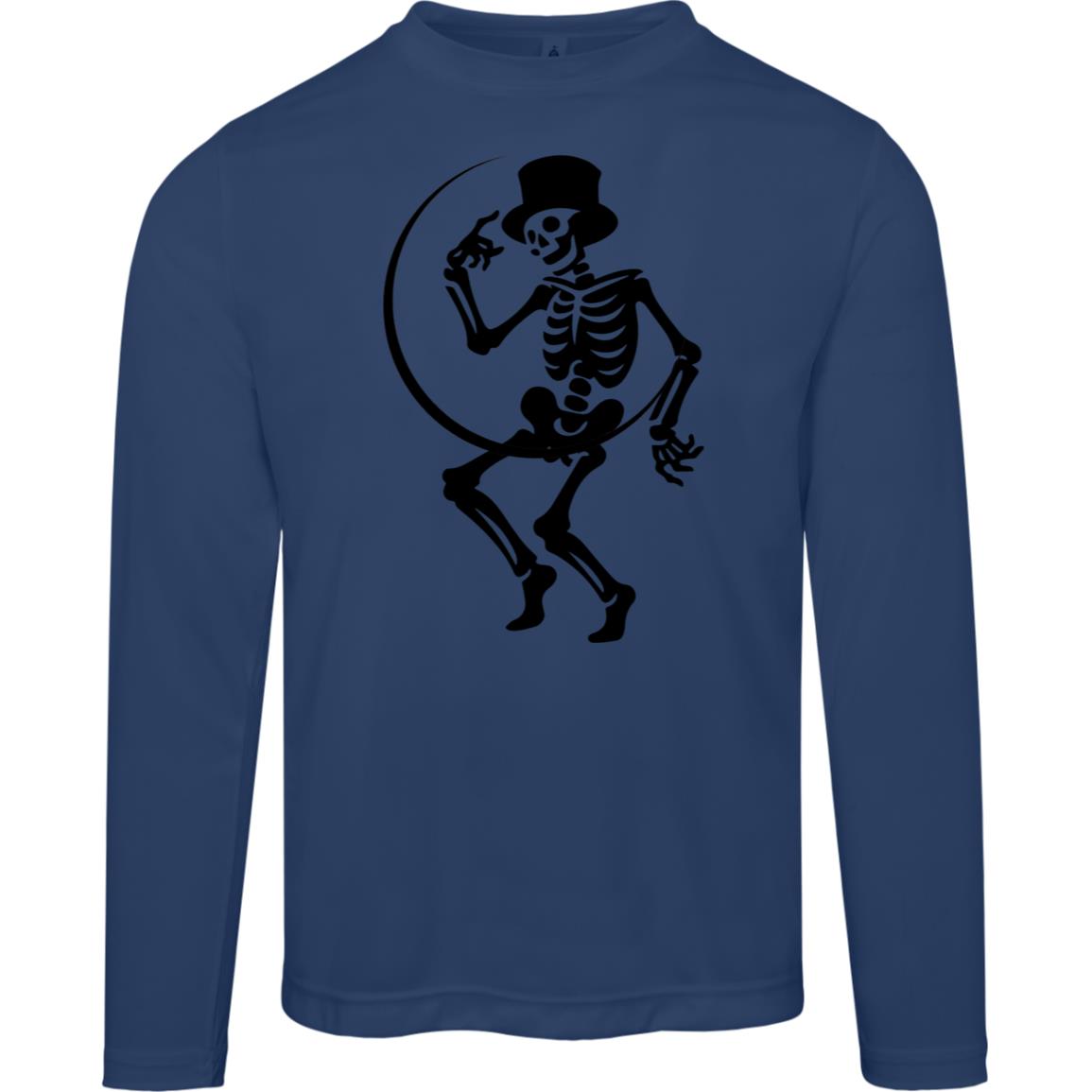 Moon and Skeleton -- Men's Zone Long Sleeve Tee