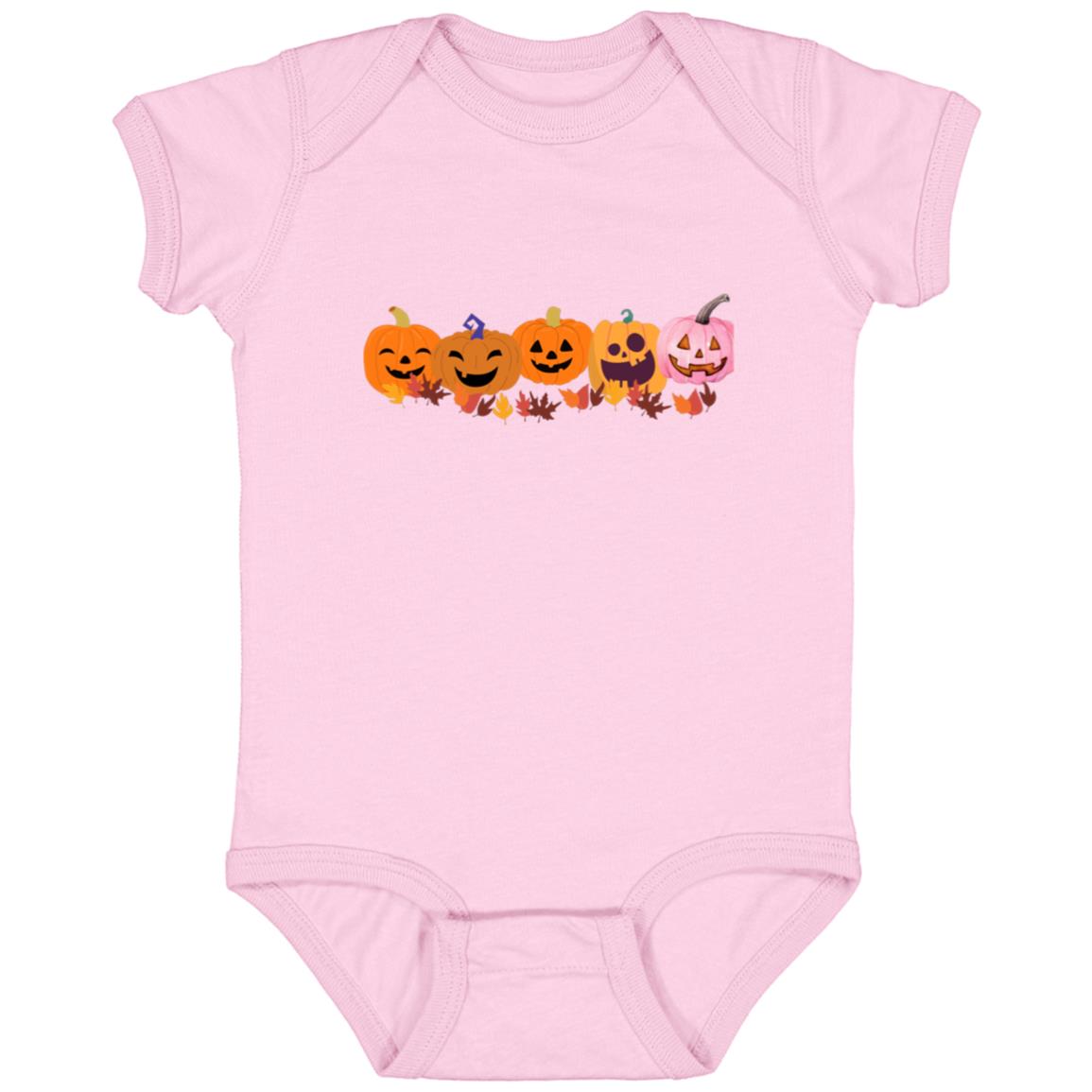 Jack 0 Lanterns in a Row -- Infant Fine Jersey Bodysuit