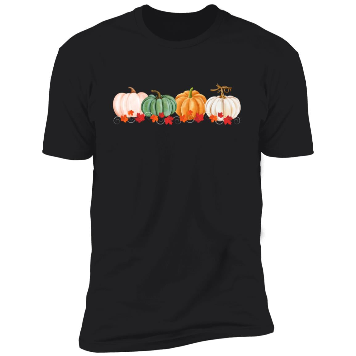 Pumpkins in a Row NL3600 Premium Short Sleeve T-Shirt