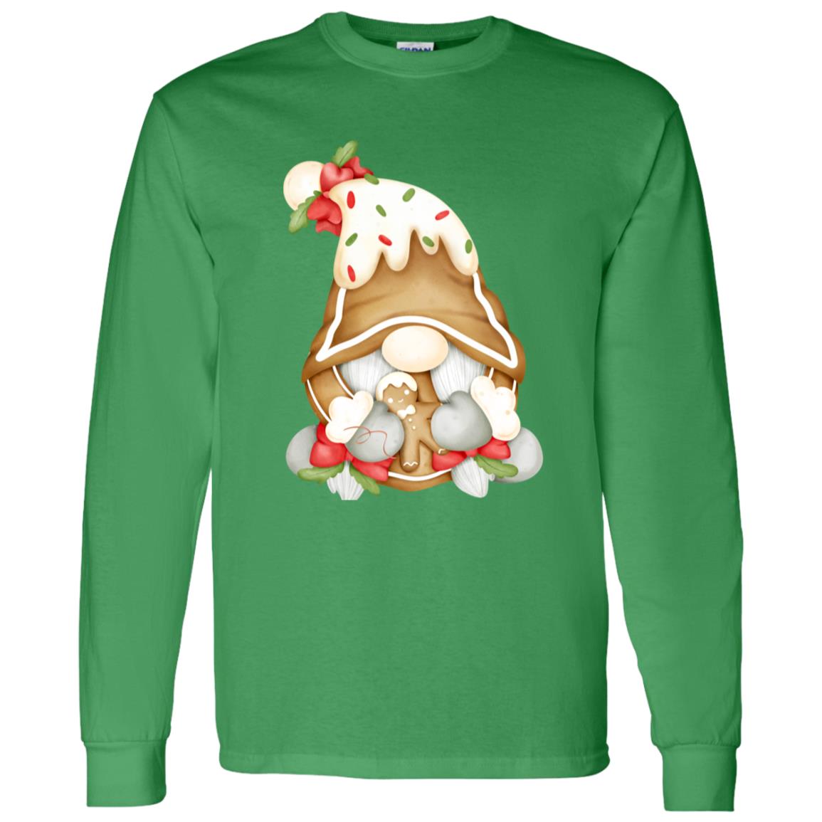 Gingerbread Gnome G540 LS T-Shirt 5.3 oz.