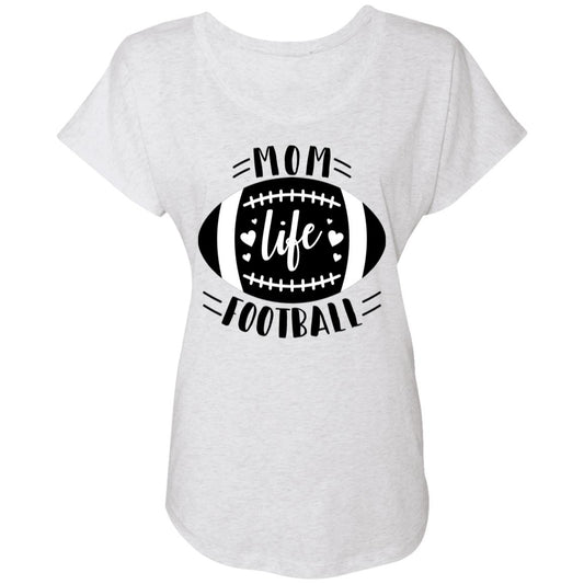 Football My Mom Life -- Ladies' Triblend Dolman Sleeve