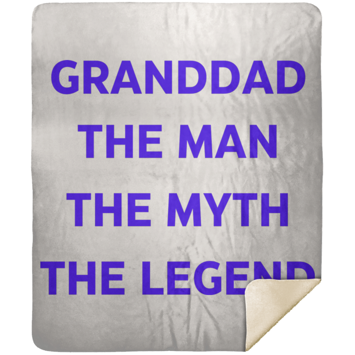 GRANDDAD THE MAN MSHM Premium Mink Sherpa Blanket 50x60