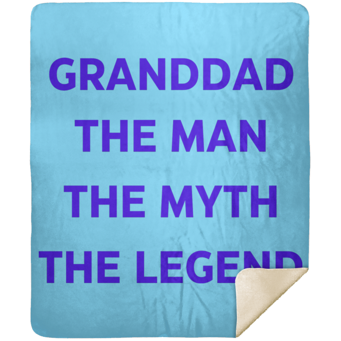 GRANDDAD THE MAN MSHM Premium Mink Sherpa Blanket 50x60