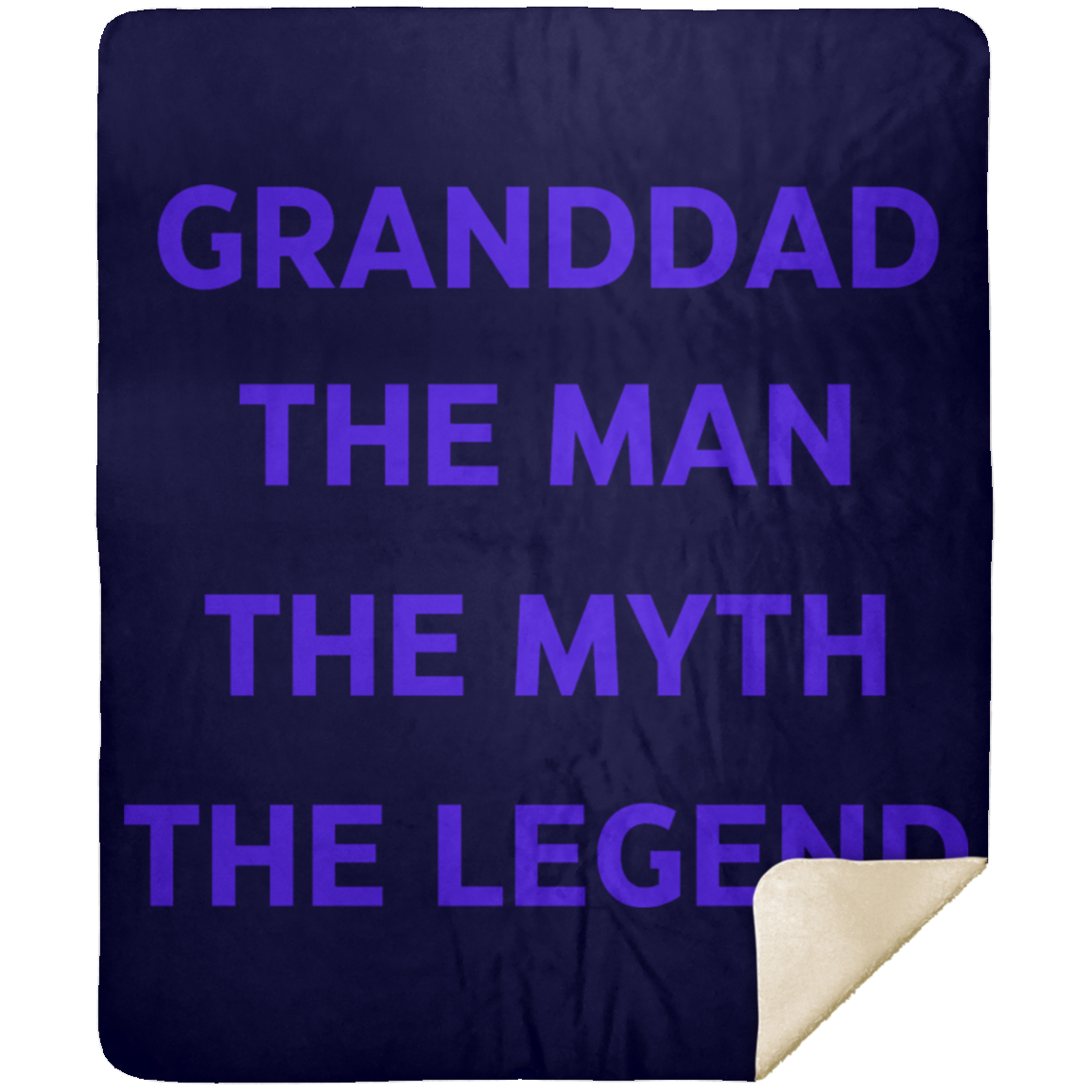 GRANDDAD THE MAN MSHM Premium Mink Sherpa Blanket 50x60