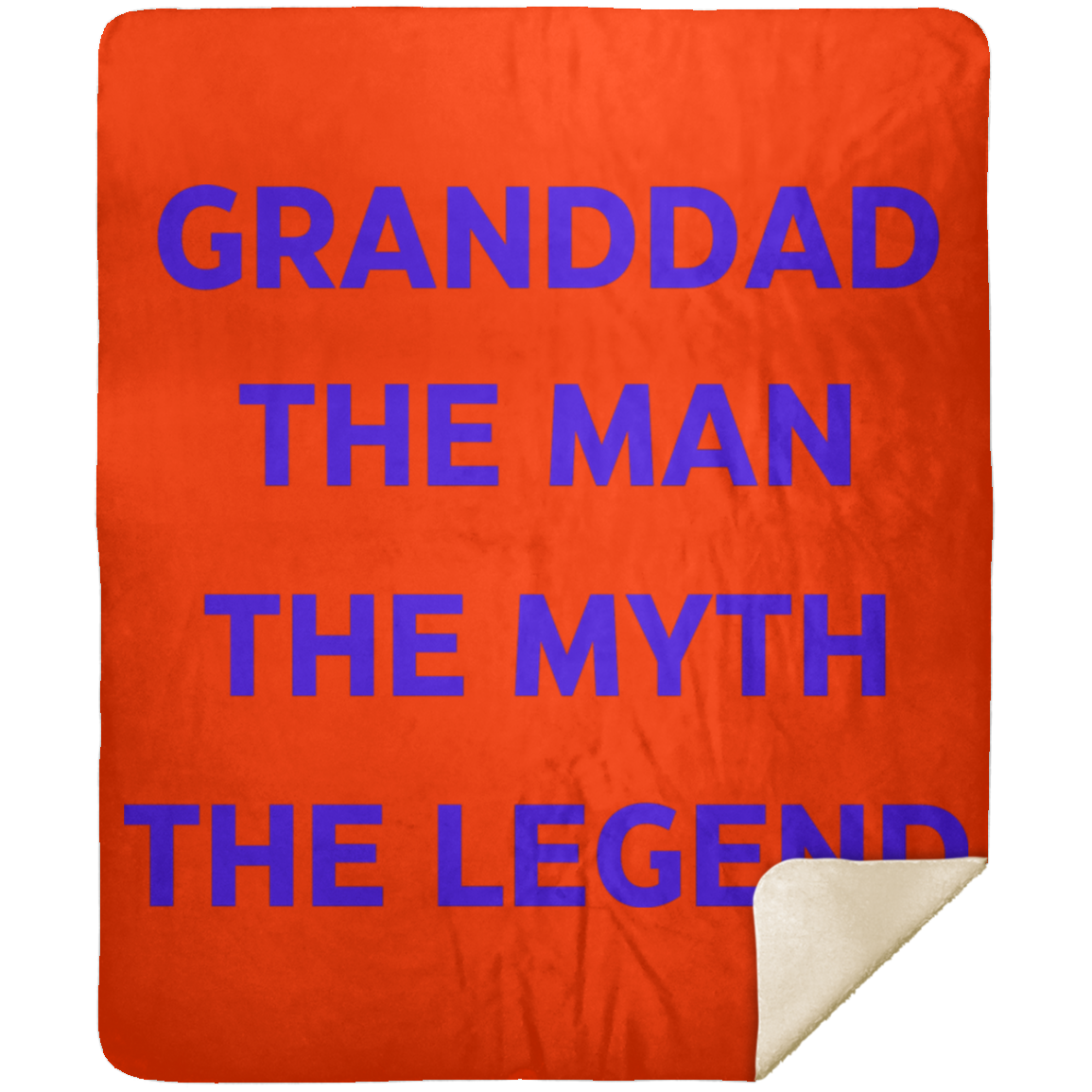 GRANDDAD THE MAN MSHM Premium Mink Sherpa Blanket 50x60