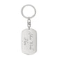 Swivel Keychain, dog tag To My Son, Love Dad